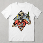 Skeleton Party Vintage Graphic T-Shirt