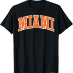 Miami Orange Vintage Florida Vacation Tourist