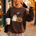 Spooky Ghost Halloween Sweatshirt